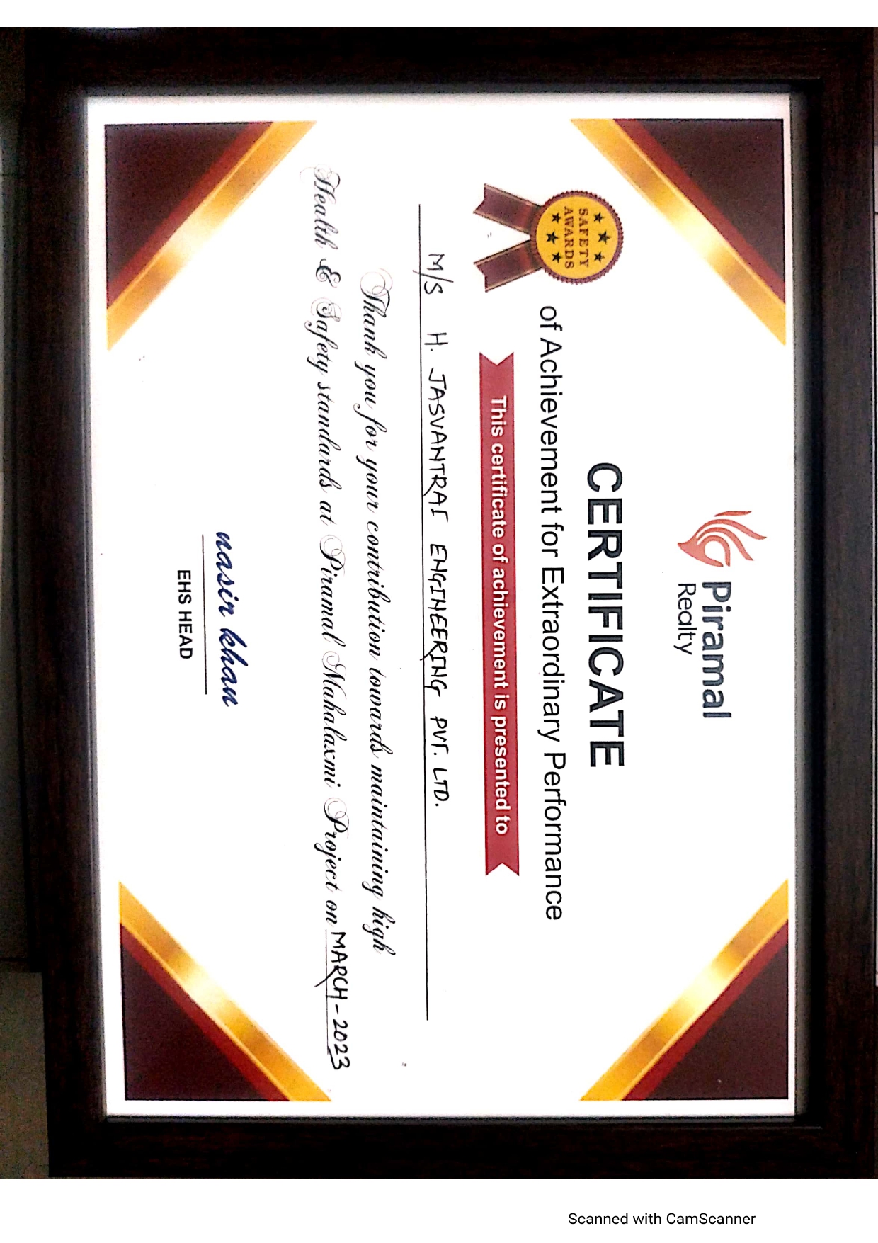 Health and Safety Management System